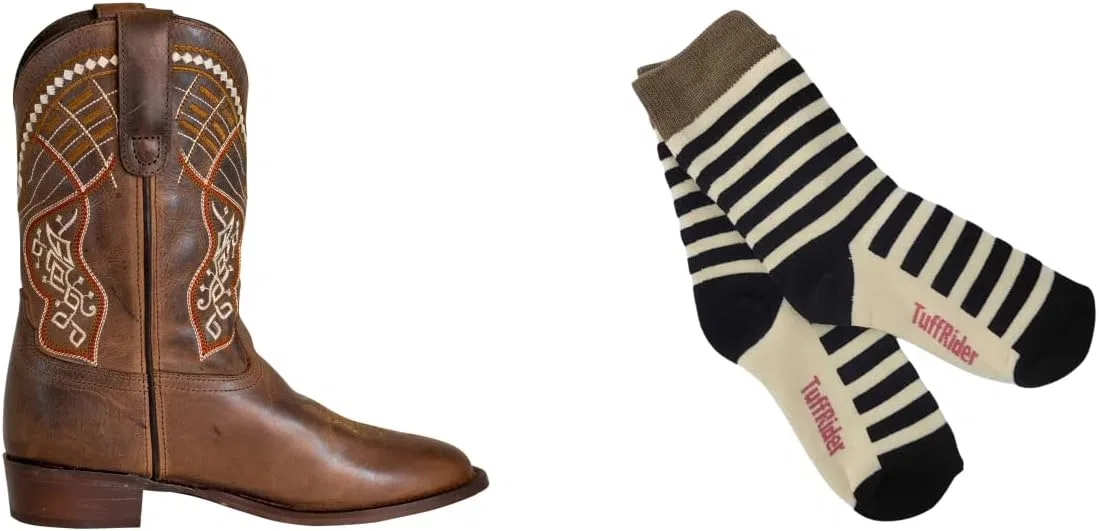 Детские сапоги для девочек с квадратным носком Yukon Square Toe Western Boot TuffRider, Brown