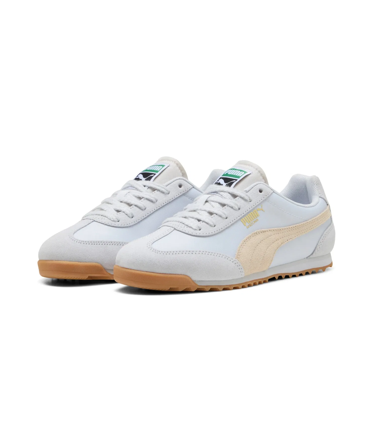 Унисекс кроссовки PUMA Arizona из нейлона серебристо-золотые — фото 4
