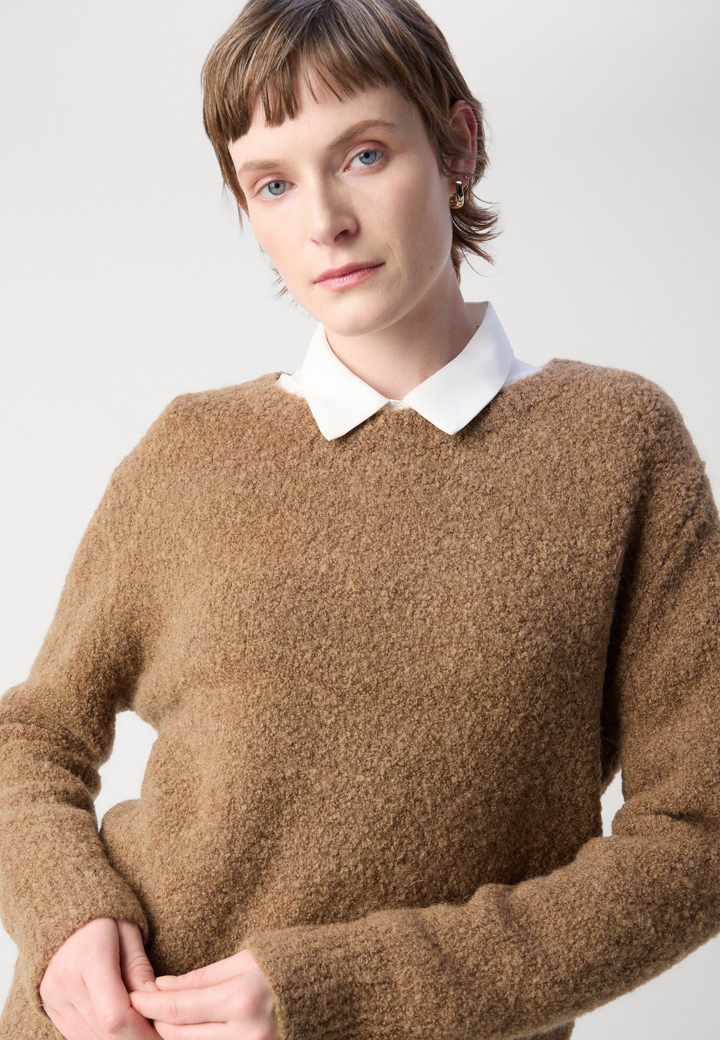 

Джемпер LONGSLEEVE ROUND NECK Marc O'Polo, коричневый
