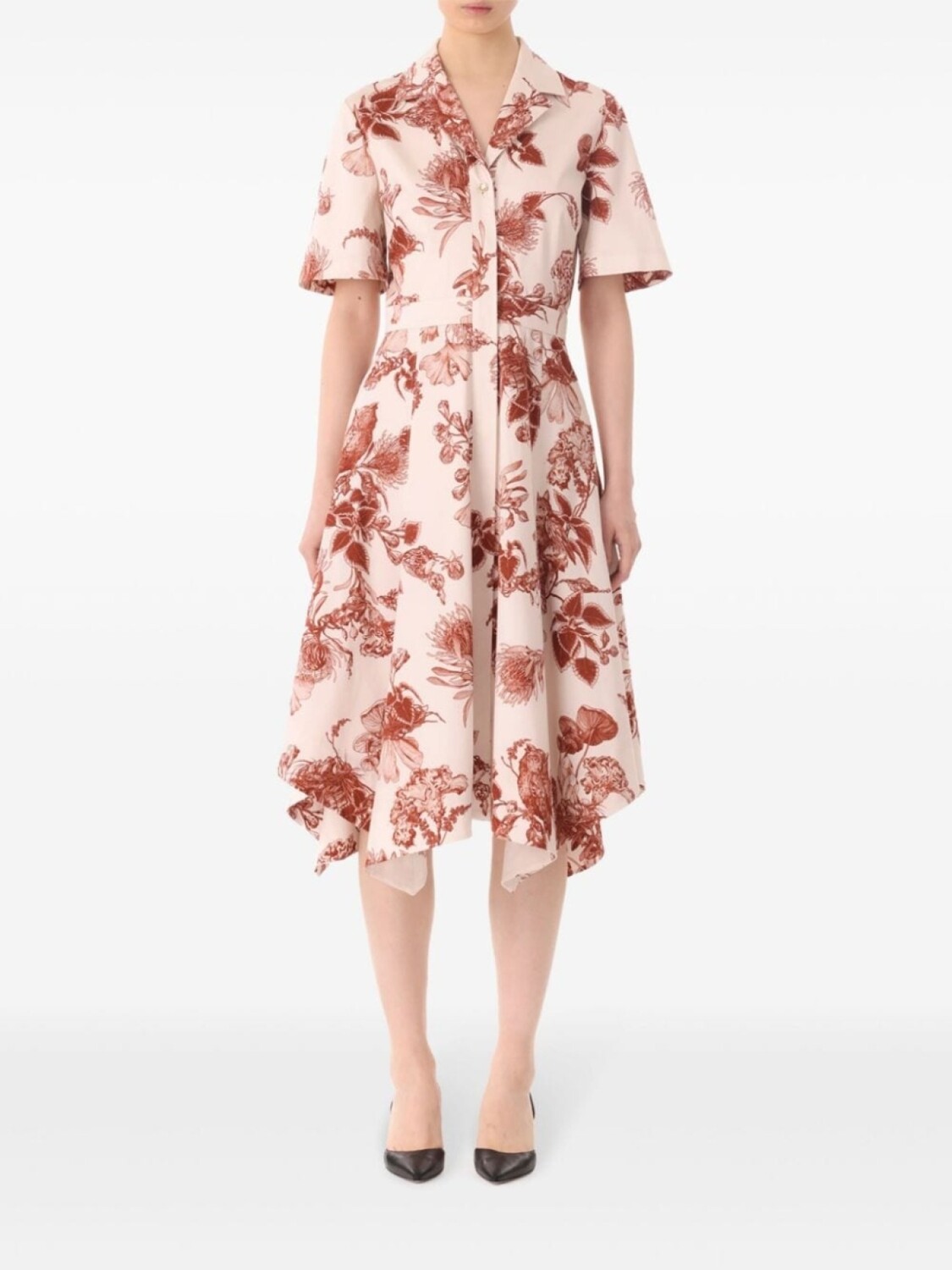 

Jason Wu Collection платье миди с цветочным принтом, нейтральный цвет