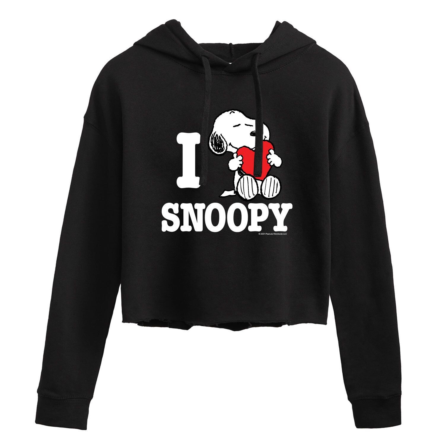 

Укороченное худи для подростков Peanuts I Love Snoopy Licensed Character