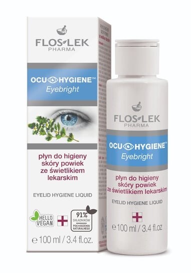 

Жидкость для гигиены кожи век, 100 мл FlosLek, Ocu Hygiene Eyebright