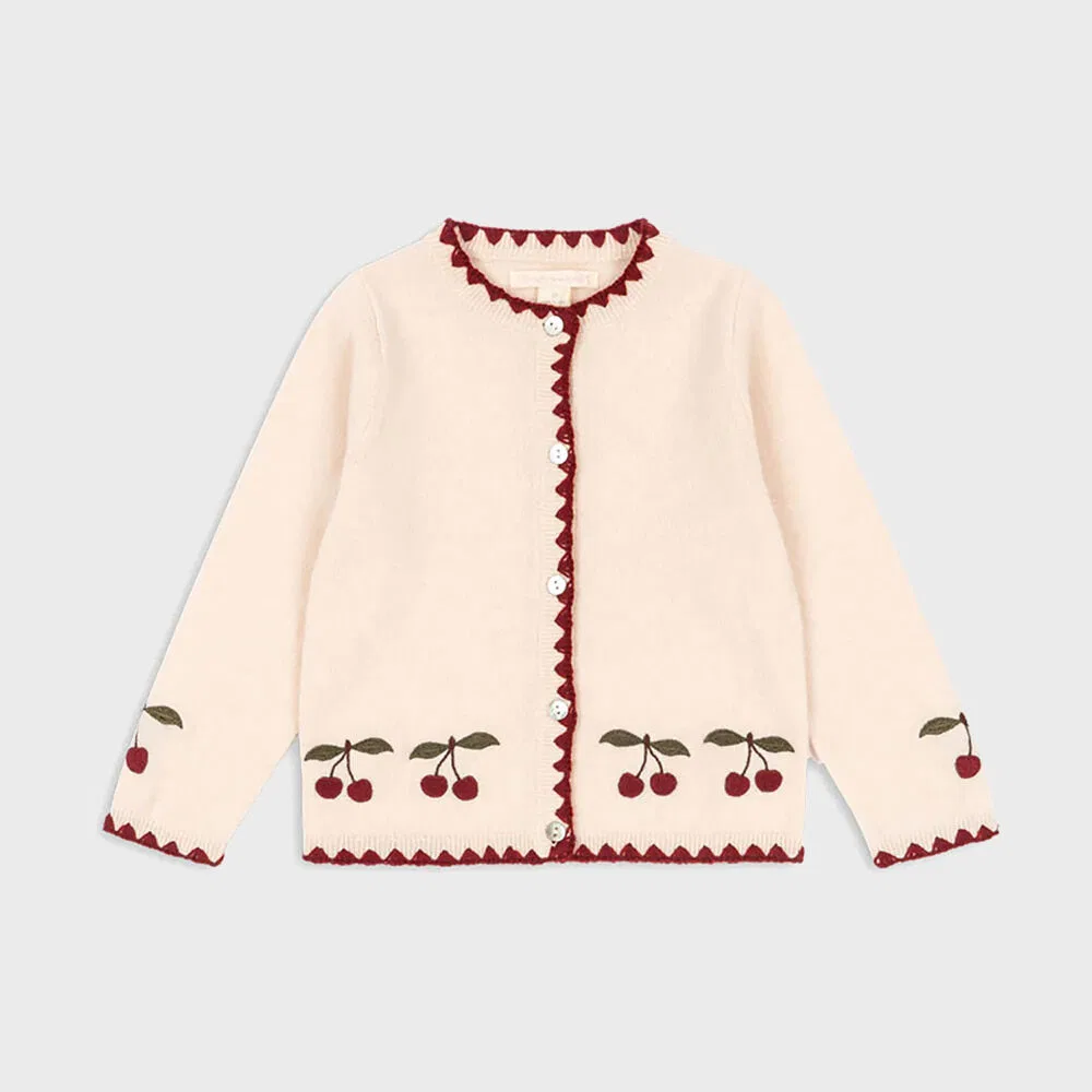 Детский кардиган Cherry Colette молочно-белый от Konges Sloejd