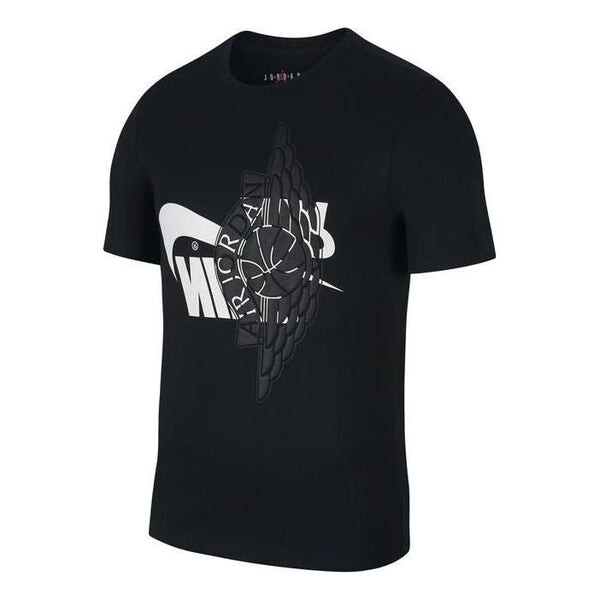 

Футболка Air Jordan Futura Wings Logo Short Sleeve 'Black', черный