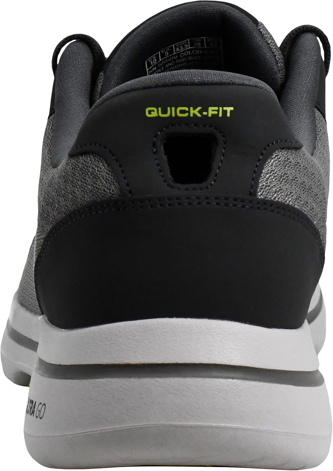Мужские кроссовки Skechers Gowalk 5 Qualify - спортивные сетчатые шнурованные для ходьбы, серый — фото 3