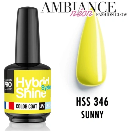 

Mol Hss 346 Ambiance Neon - полуперманентный гибридный лак для ногтей с блестящим эффектом Mollon Pro