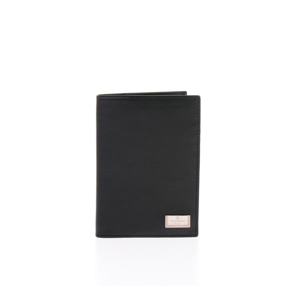 

Однотонный кожаный держатель для карт Corneliani, Black