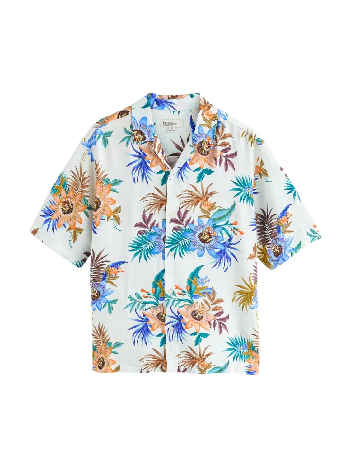 Рубашка на пуговицах стандартного кроя 'N. Premium' Next, Off White