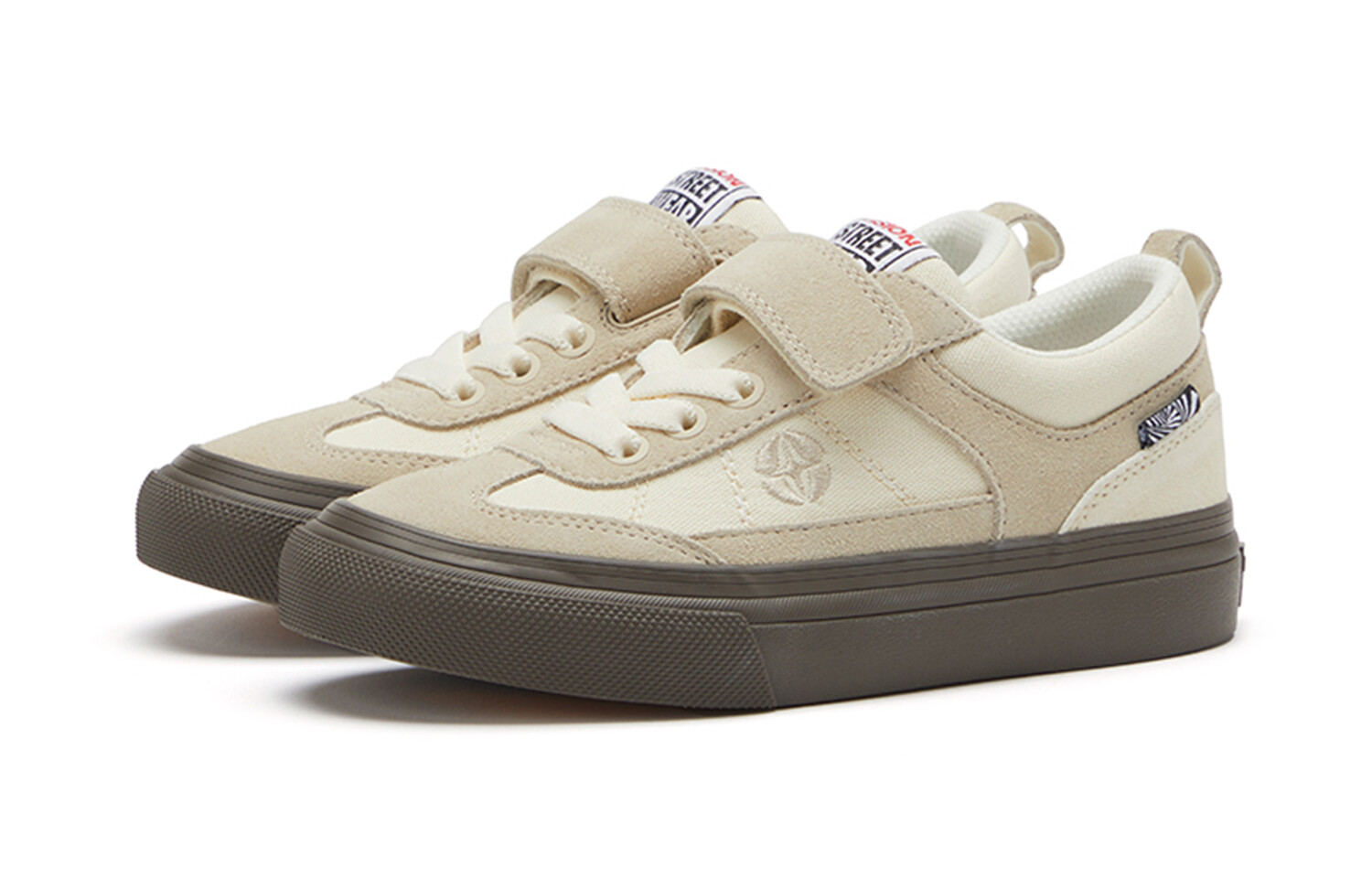 Chopper Kids Canvas Shoes Kids Low-top Ivory White Vision Street Wear, цвет Off White — фото 2