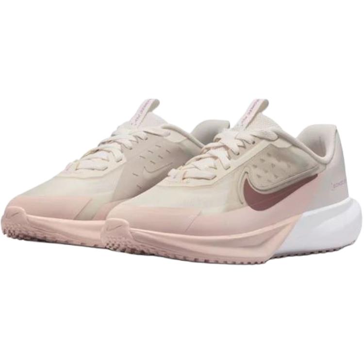 Nike Sonic Fly Low Top детские беговые кроссовки бежево-розовые Unisex — фото 4