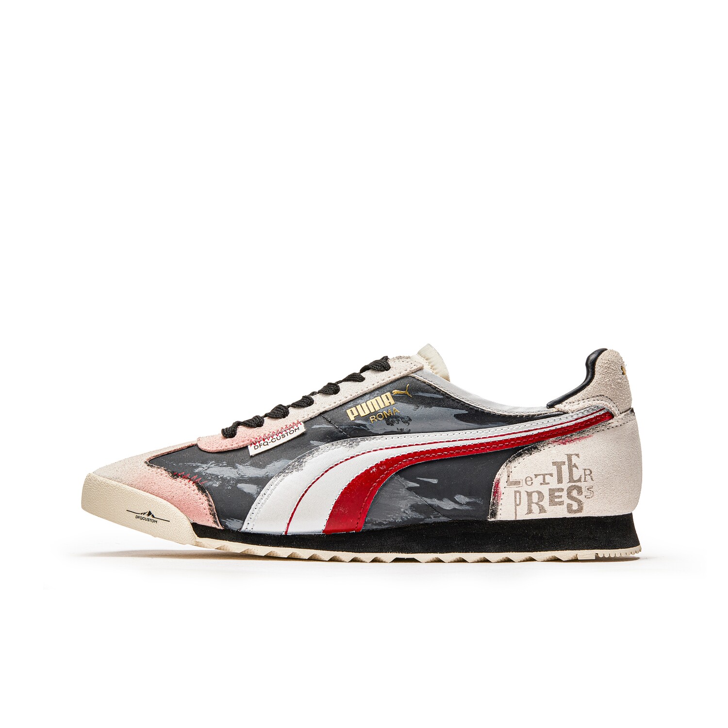 

Кроссовки Roma Og Nylon унисекс с низким верхом бежевый/черный красный Puma