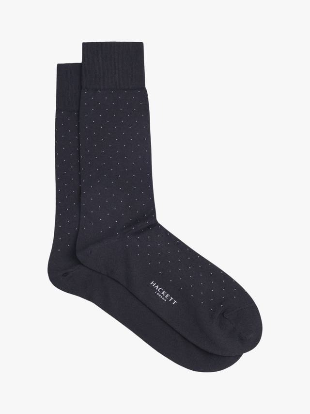 

Жаккардовые носки в горошек Hackett London, черный