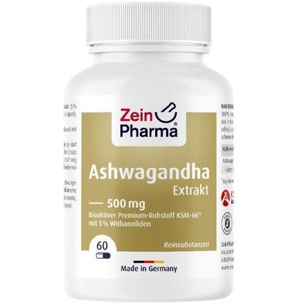 

Экстракт ашваганды 500 мг капсулы 60 штук Zeinpharma Germany Gmbh