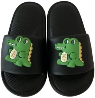 

Милые сланцы-динозавры для женщин и мужчин, подушечка, облако, летние домашние и тапочки, противоскользящие шлепанцы для душа Ceinom, черный