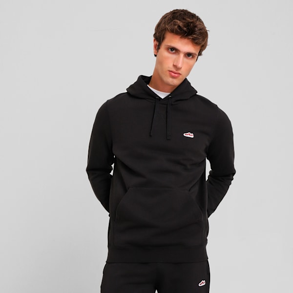 

Мужская толстовка с капюшоном Puma Wardrobe Essentials Suede, черный