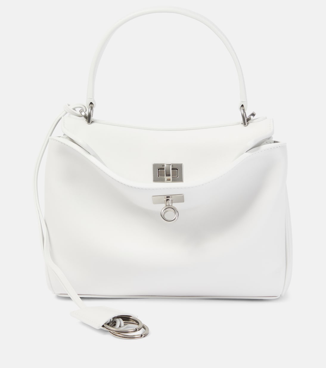 

Кожаная мини-сумка Rodeo Balenciaga, белый