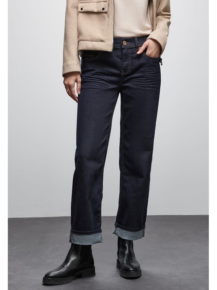 

Джинсы - стандартного кроя - темно-синего цвета Cecil