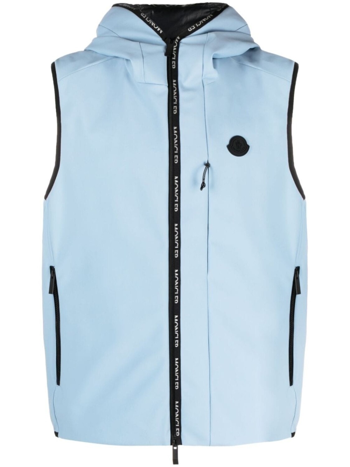 

Moncler куртка с капюшоном и съемными рукавами, синий