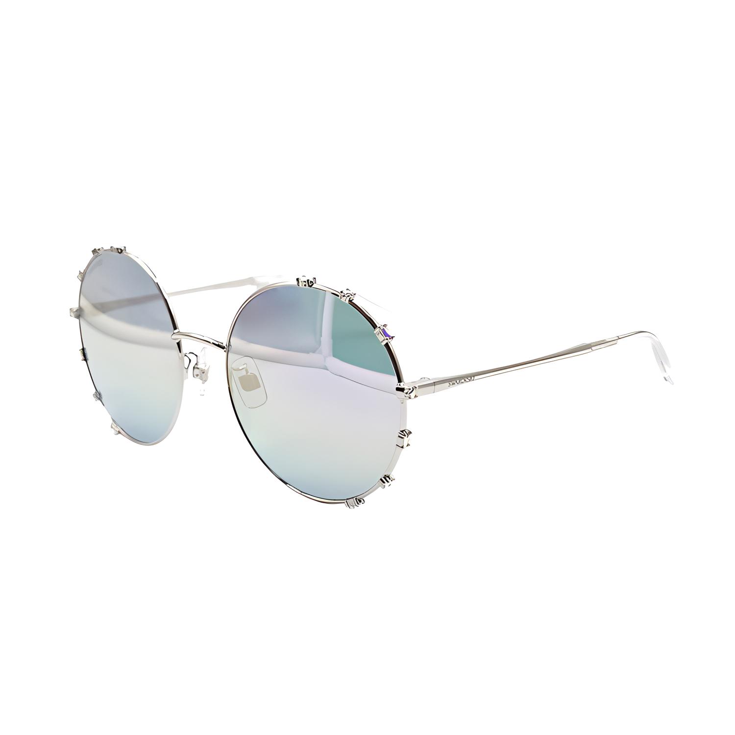 

Swarovski Круглые солнцезащитные очки, Silver/Reflective Films