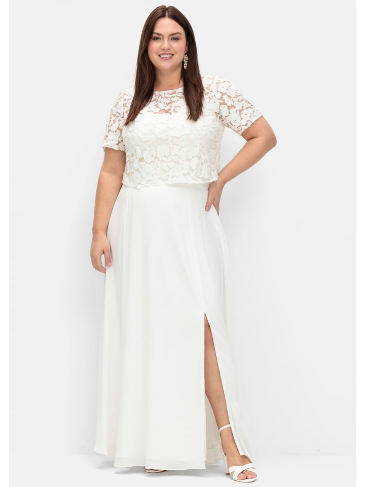 

Юбка до колена sheego, белый