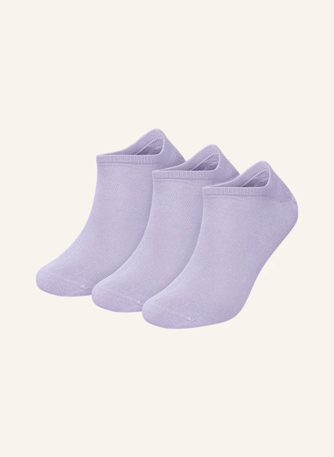 

Комплект из 3 носков-кроссовок one color shorties Dillysocks, фиолетовый