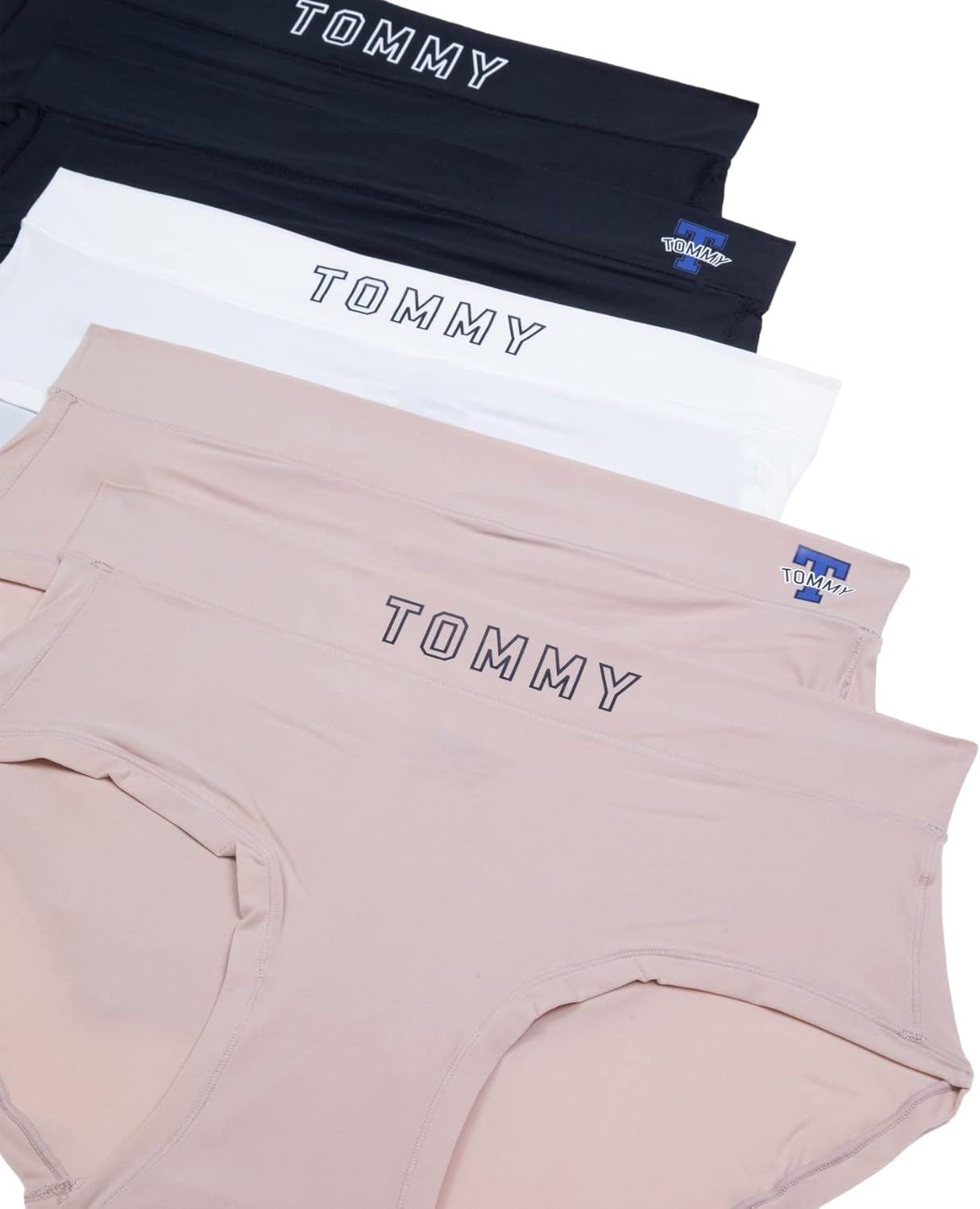 Женские хипстеры Tommy Hilfiger, упаковка из 5 пар, Bb/Bb/Bw/Bk/Blk — фото 3
