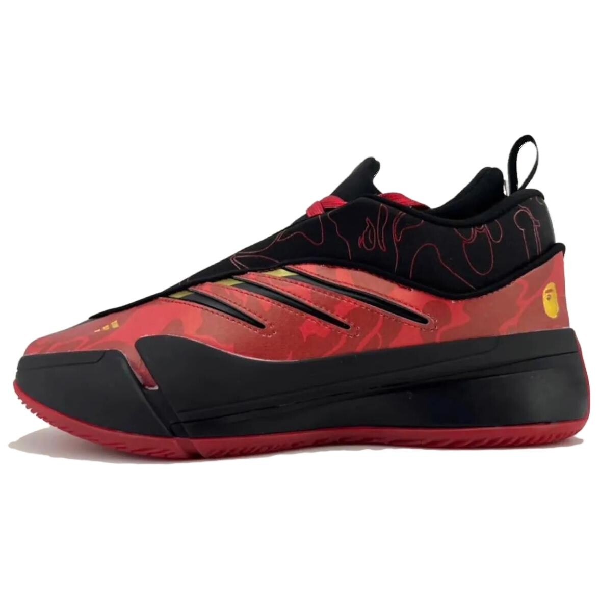

Баскетбольные кроссовки Dame 9 унисекс с низким верхом, красные/черные Adidas