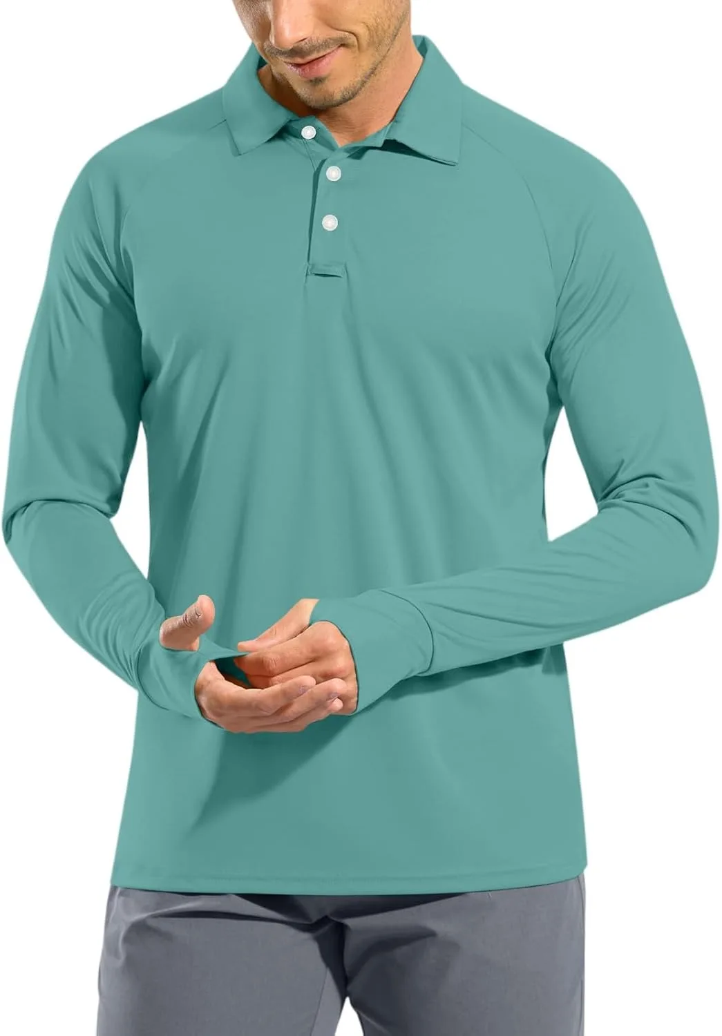 

Мужская поло с длинным рукавом, легкая