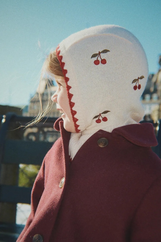 

Детская шерстяная балаклава COLLETTE BALACLAVA Konges Sløjd, бежевый