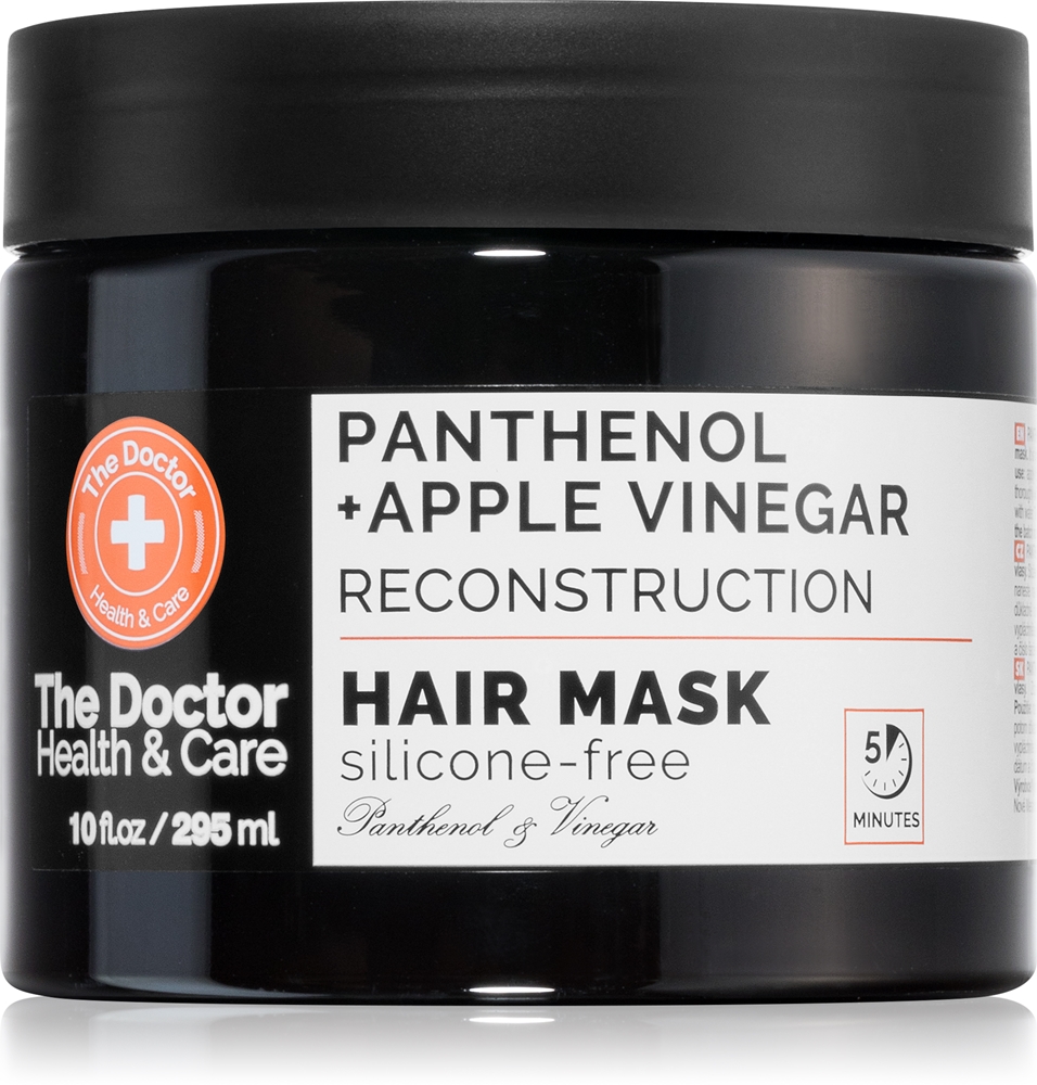 

Питательная восстанавливающая маска для волос «Пантенол + яблочный уксус» с пантенолом The Doctor, 295 мл