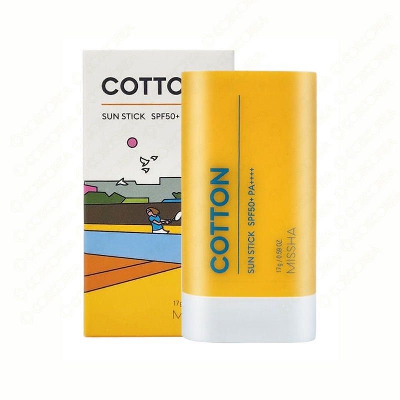 

Солнцезащитный крем Missha Cotton Sun Stick SPF50+ PA++++ Vegan Sun Stick 17 г
