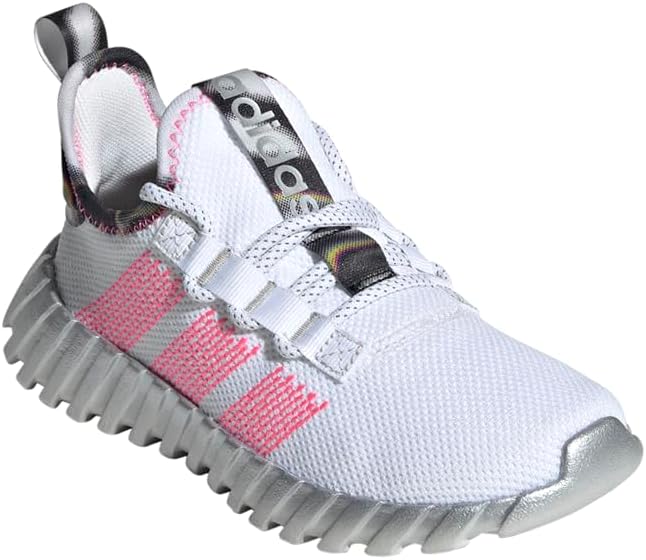 Детские кроссовки Adidas Kaptir Flow (унисекс), белый/розовый — фото 2