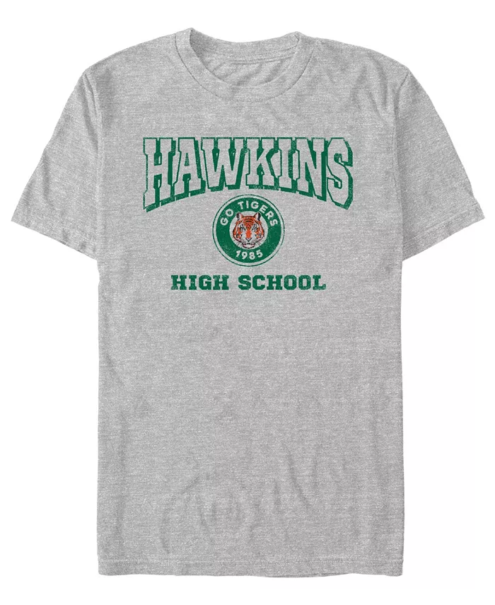 

Мужская футболка с коротким рукавом Stranger Things Fifth Sun, серый