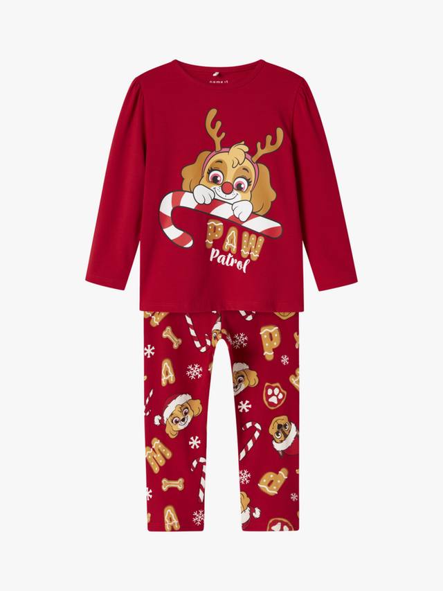 

Детский хлопковый комплект пижамы с длинными рукавами Paw Patrol NAME IT, Barbados Cherry