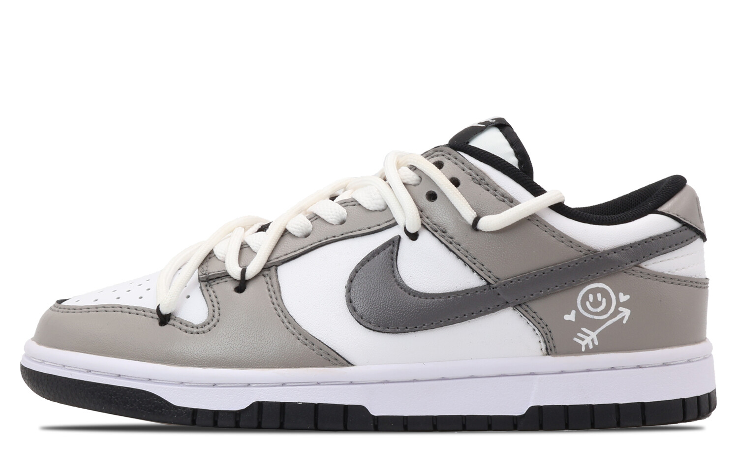 

Кроссовки Nike Dunk Skateboarding Shoes Women's Low-top Black, серый