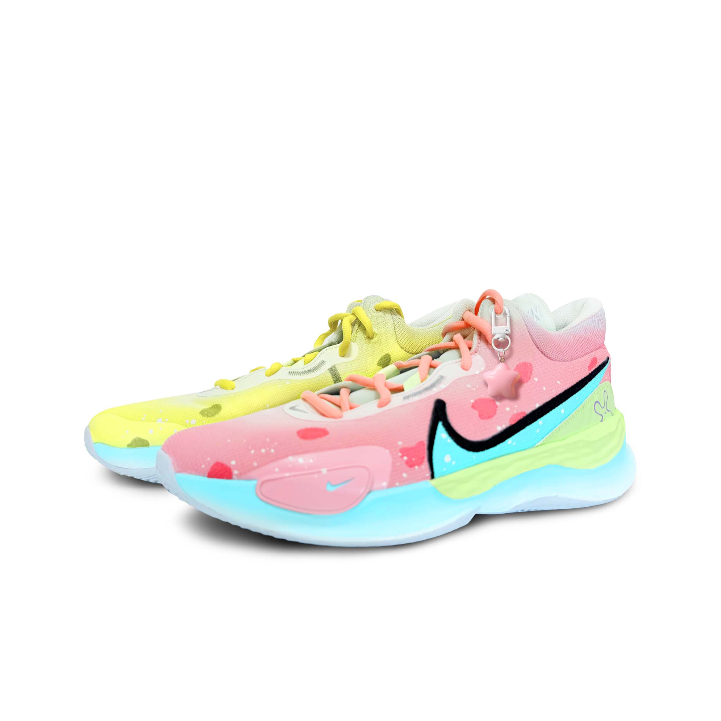 

Nike Renew Elevate 3 Low Top баскетбольные кроссовки мужские yellow pink