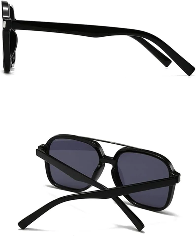 

Солнцезащитные очки UV400 с увеличенными двойными перемычками и заклепками для женщин и мужчин, для бега и занятий спортом на открытом воздухе UYPTK, C5white Black