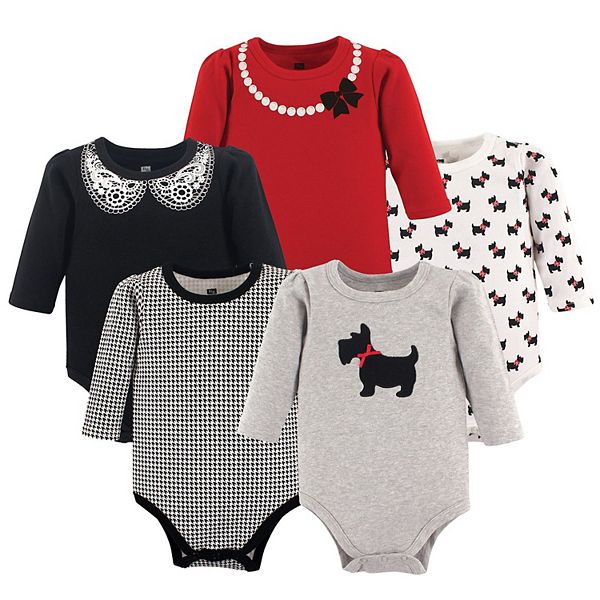 

Боди с длинным рукавом для девочки, cotton, scottie dog, 3-6 месяцев Hudson Baby