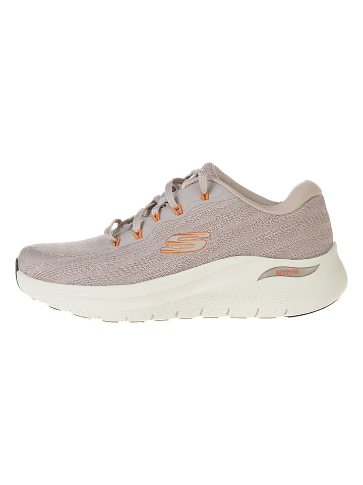 

Кроссовки на шнуровке Skechers, серо-коричневый