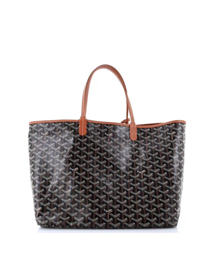 

Сумка-тоут PM Saint Louis из лакированного холста Pre-Owned Goyard, коричневый