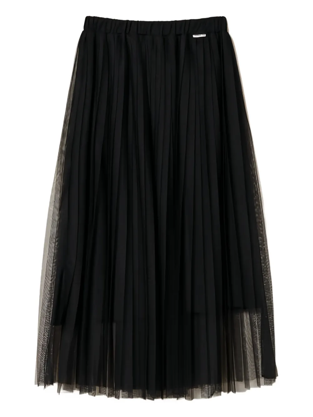 

Плиссированная юбка миди Twinset, черный