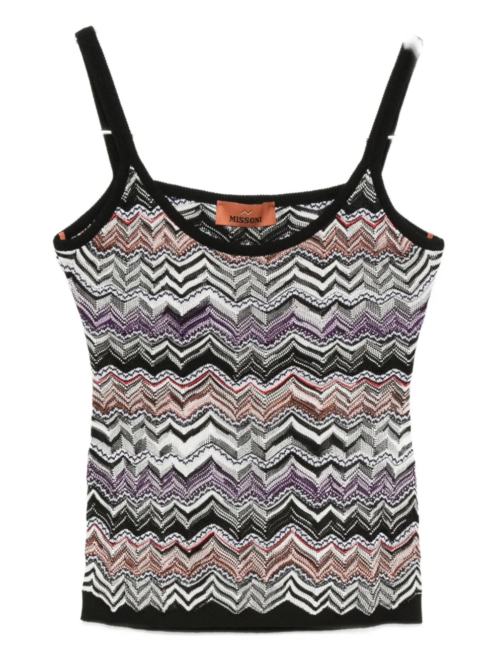 

Майка с зигзагообразным узором Missoni, черный