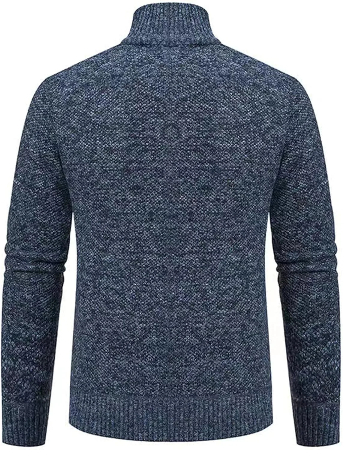 Мужской кардиган с воротником стойкой, на молнии, slim fit — фото 3
