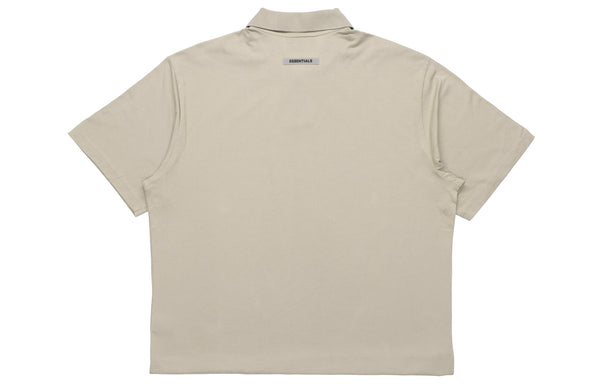 Рубашка fw20 logo polo shirt 'olive' Fear Of God Essentials, серый — фото 3