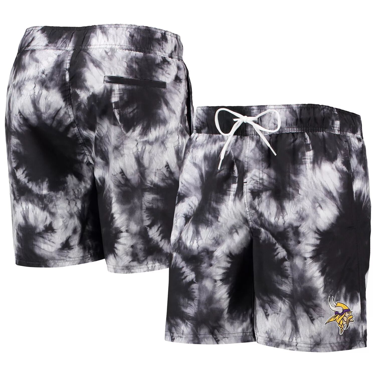 

Черные мужские спортивные шорты для плавания Carl Banks Minnesota Vikings Splash Volley G-III