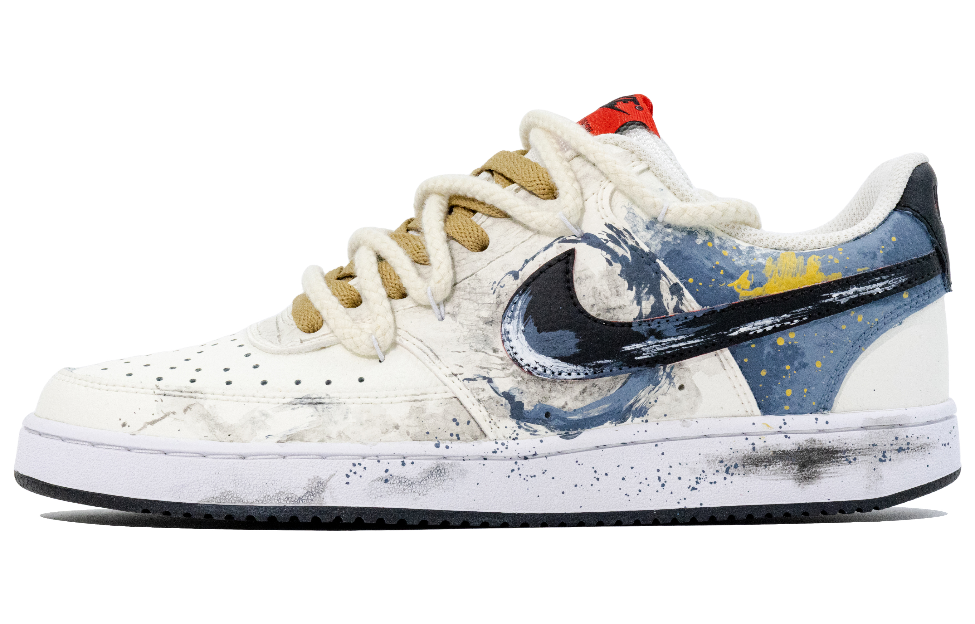

Nike Кроссовки Court Vision 1 для скейтбординга, износостойкие, темно-синие, мужские