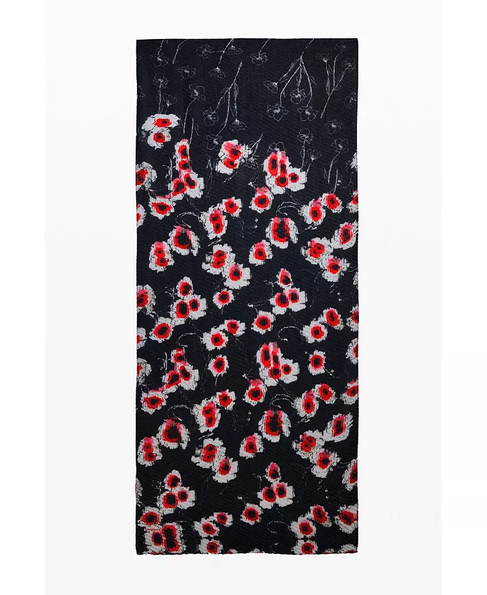 

Женский шарф Poppy Desigual, черный