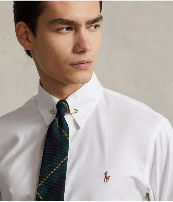 Мужская рубашка с длинным рукавом Polo Ralph Lauren, белый — фото 4