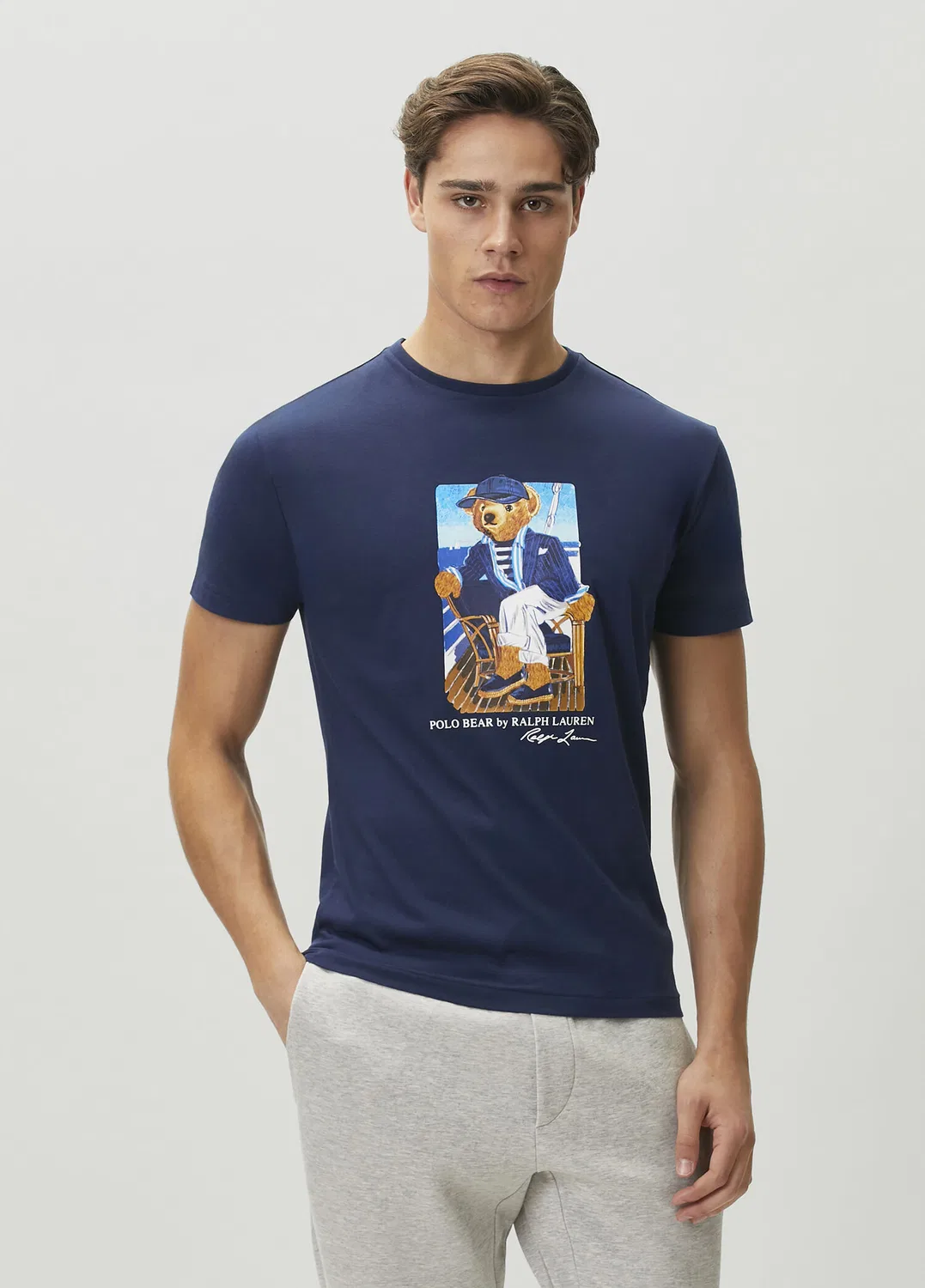 Футболка Custom Slim Fit Polo Ralph Lauren, navy