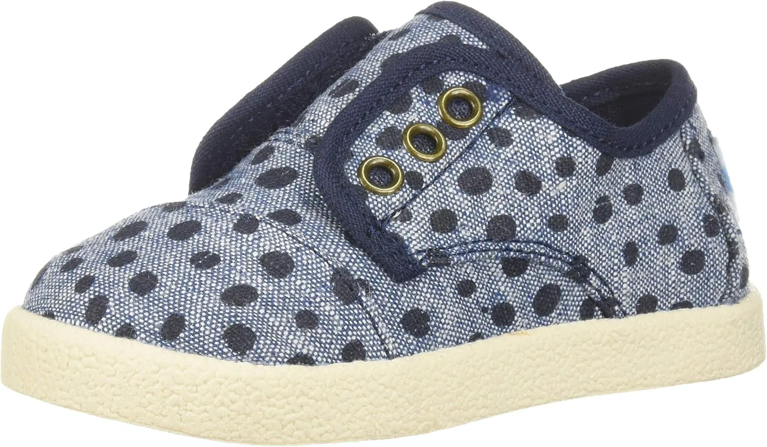Детские кроссовки Paseo TOMS, Cornflower Slub Chambray Torn Dots
